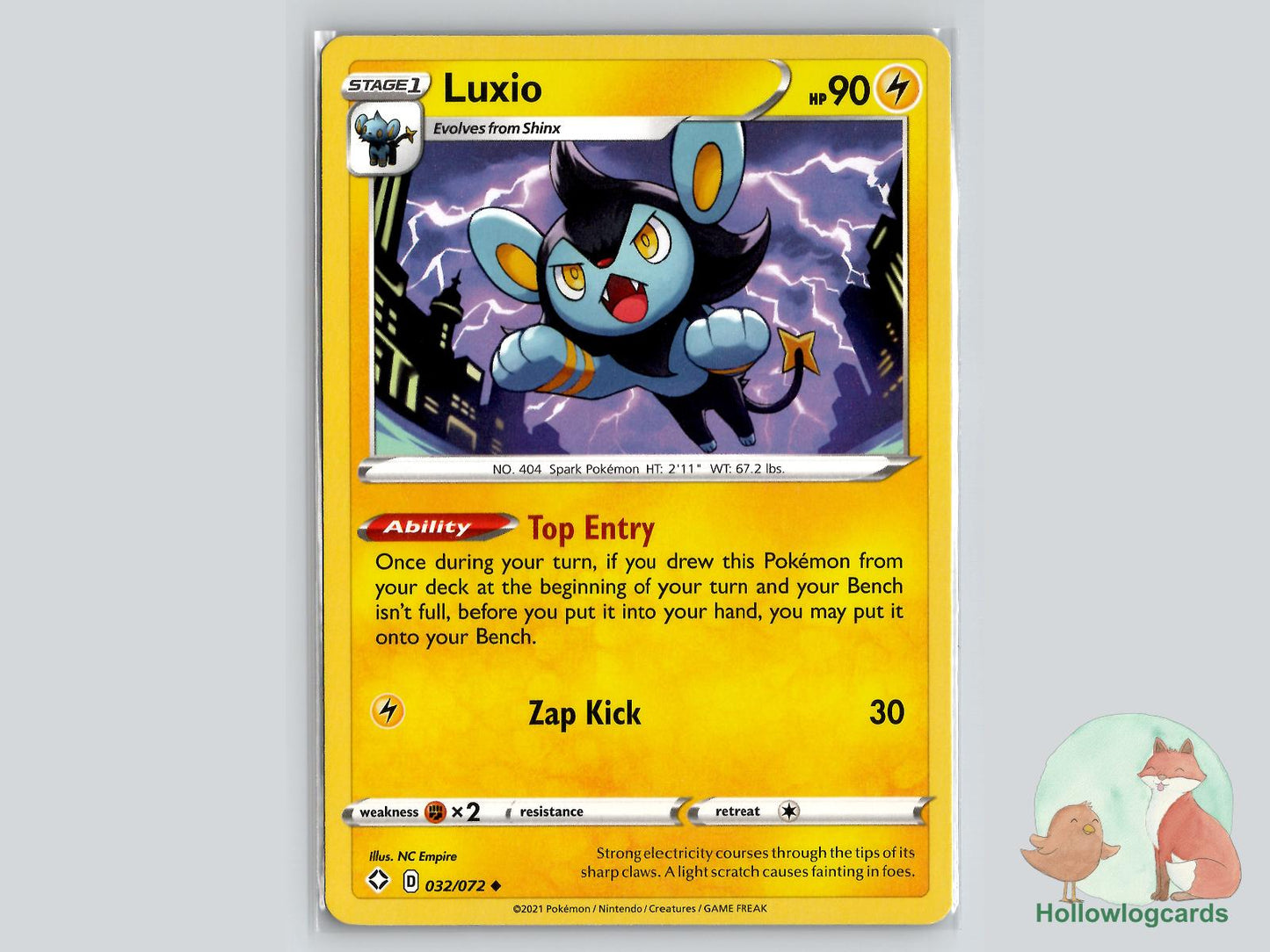 Luxio (032/072) - Shining Fates Pokémon Card