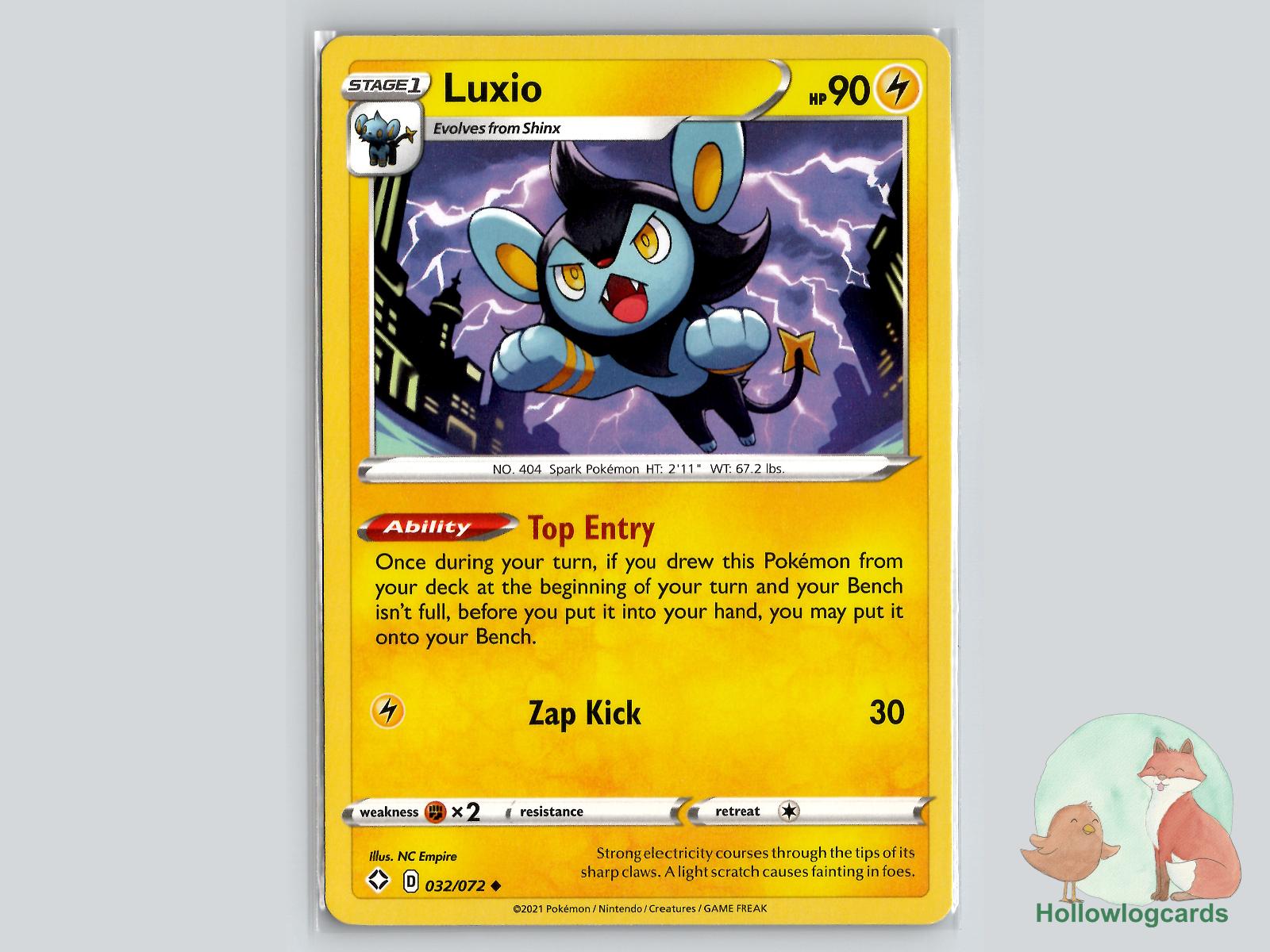 Luxio (032/072) - Shining Fates Pokémon Card