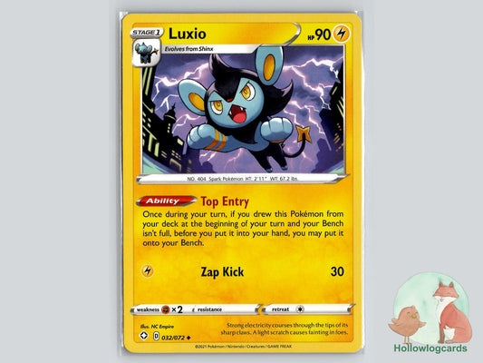 Luxio (032/072) - Shining Fates Pokémon Card