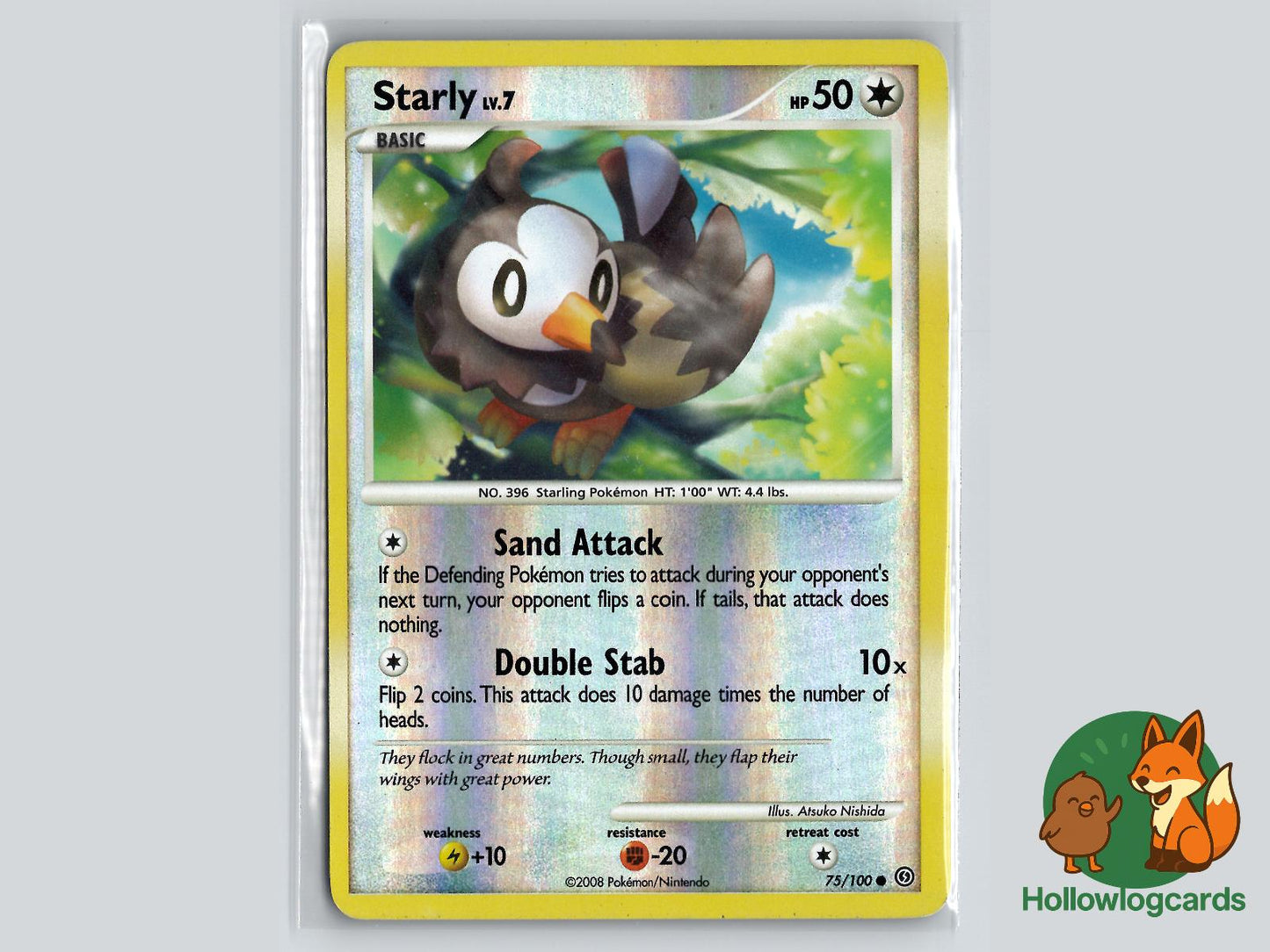 Starly (75/100) - Stormfront Pokémon Card