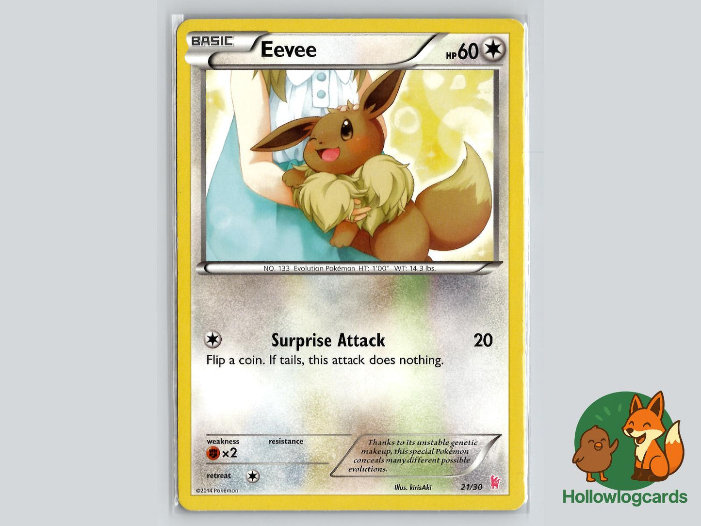 Eevee (21/30) - XY Pokémon Card