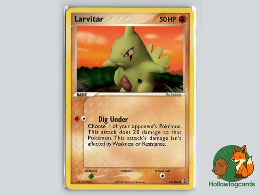 Larvitar (52/106) - Emerald Pokémon Card