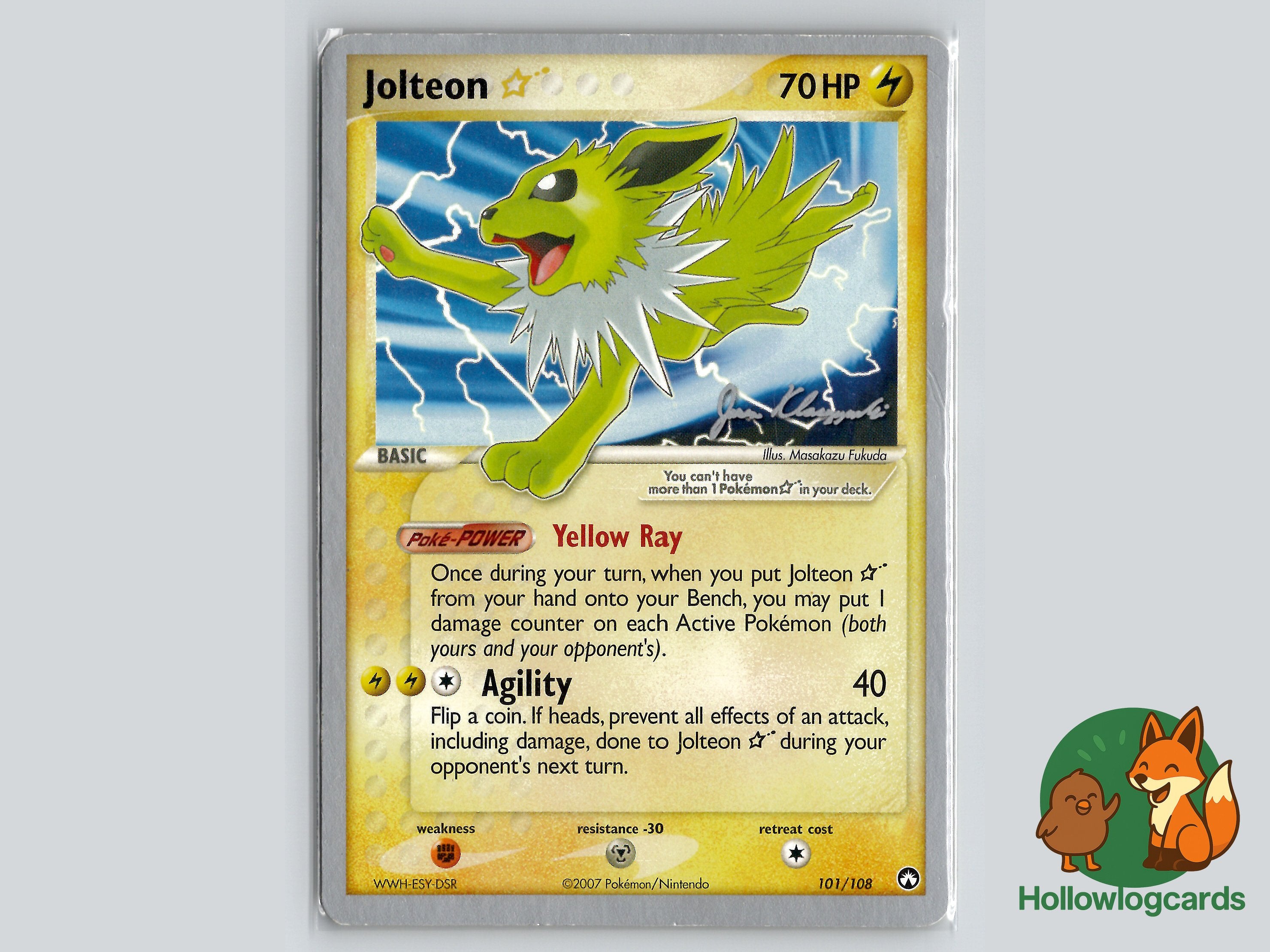 Jolteon - Gold Star (101/108) - Power Keepers - WC - MidEra