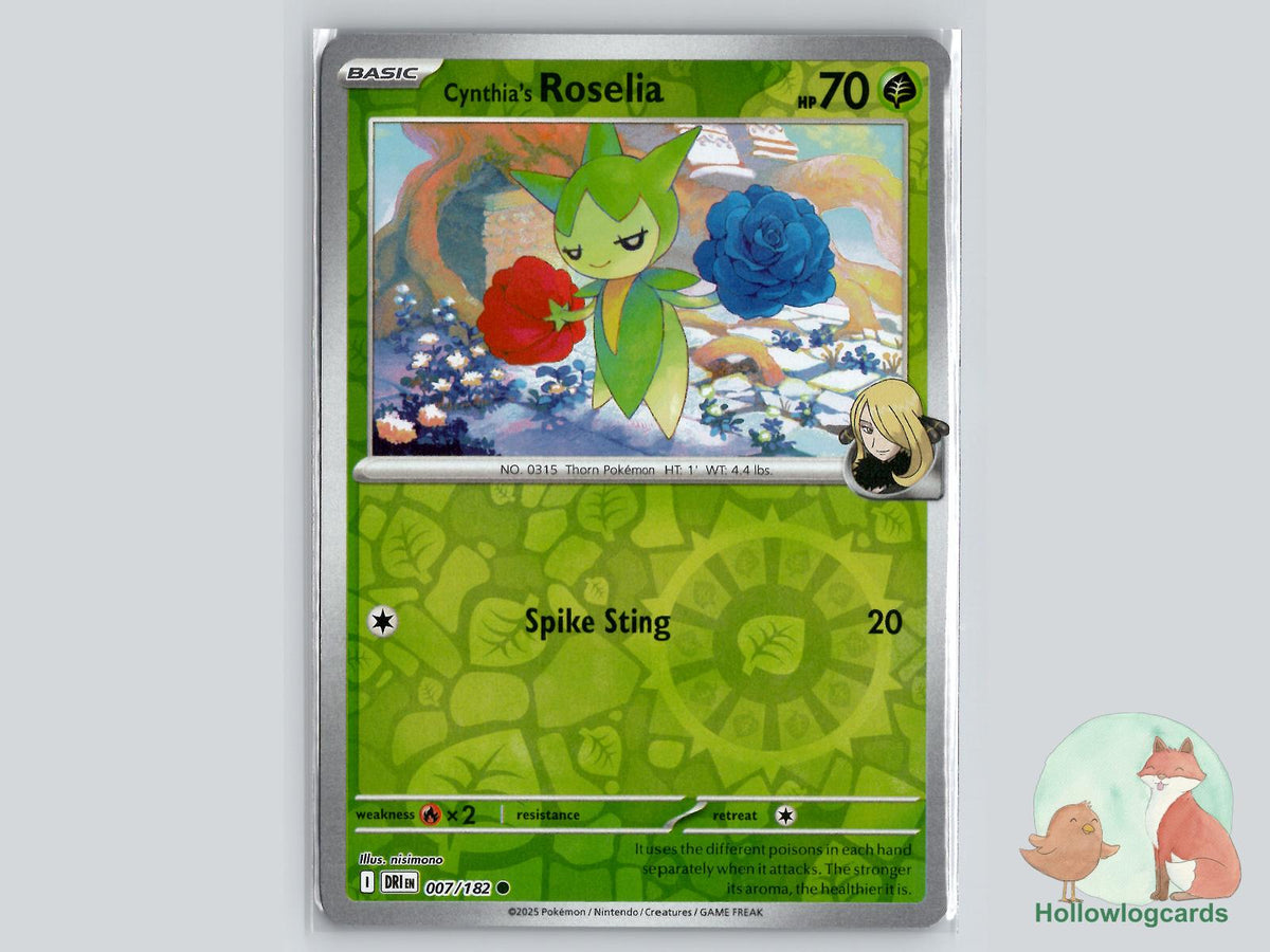 Cynthia's Roselia (007/182) - Destined Rivals Pokémon Card