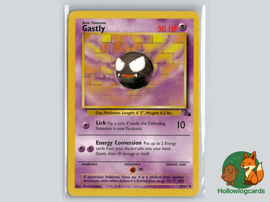 Gastly (33/62) - Fossil Pokémon Card
