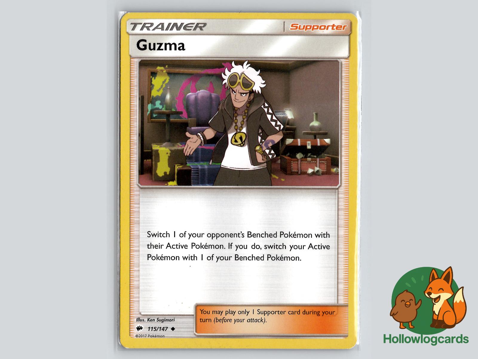 Guzma (115/147) - Burning Shadows Pokémon Card