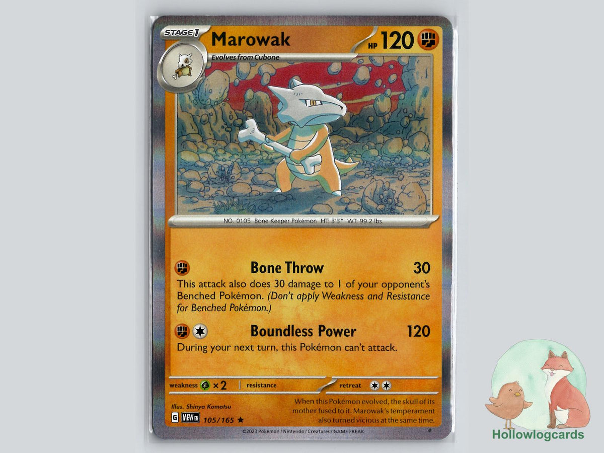 Marowak (105/165) - 151 Pokémon Card