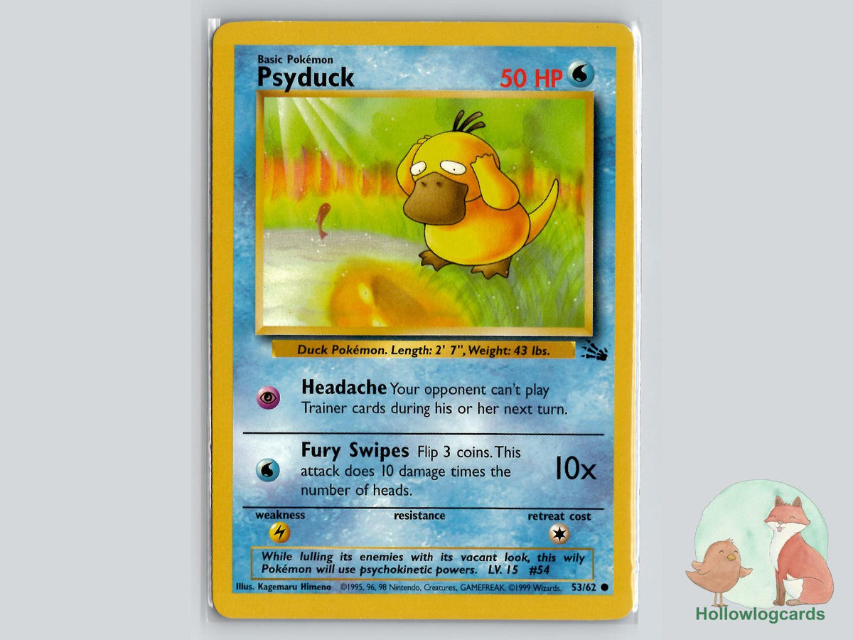 Psyduck (53/62) - Fossil Pokémon Card