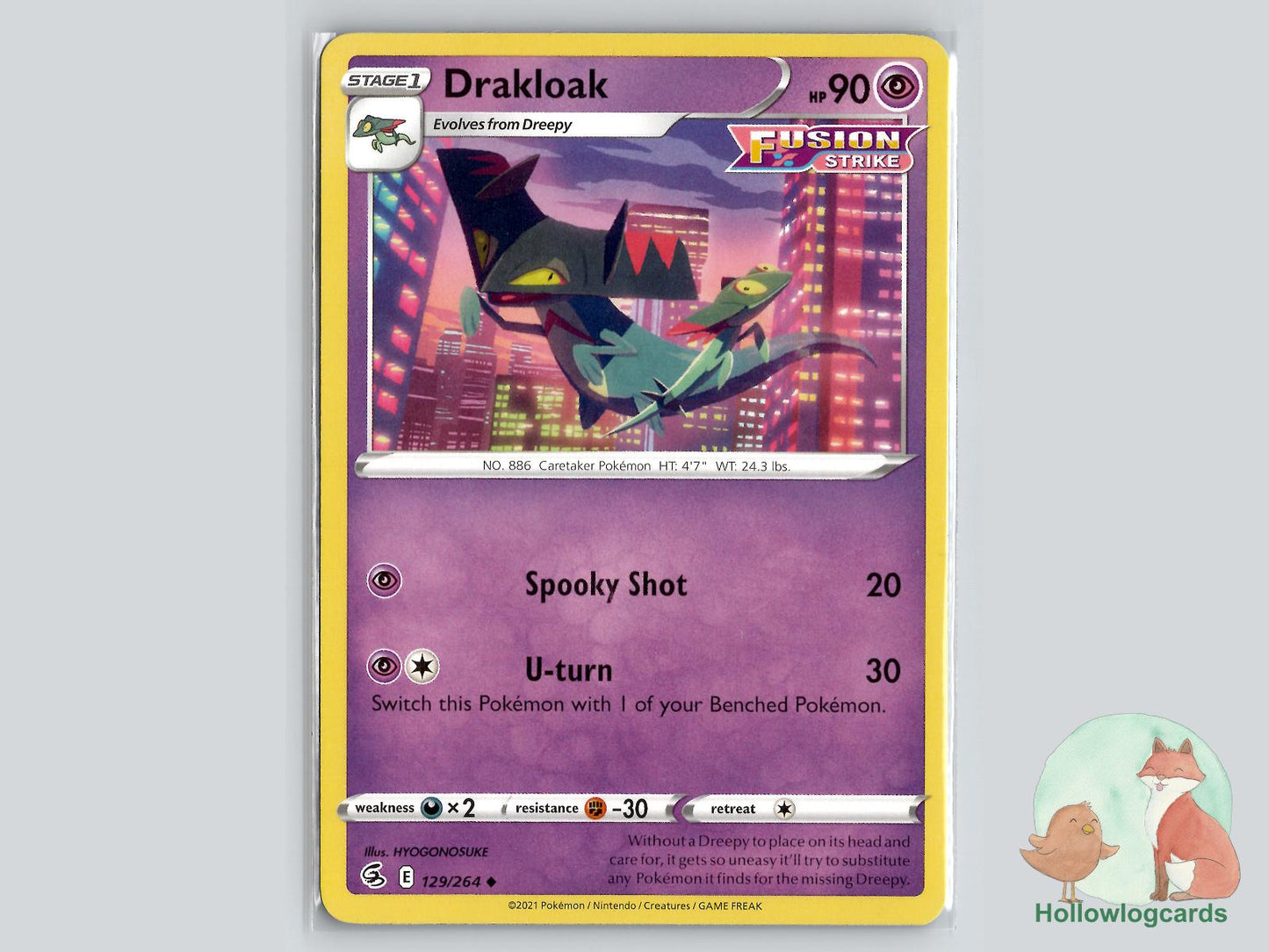 Drakloak (129/264) - Fusion Strike Pokémon Card