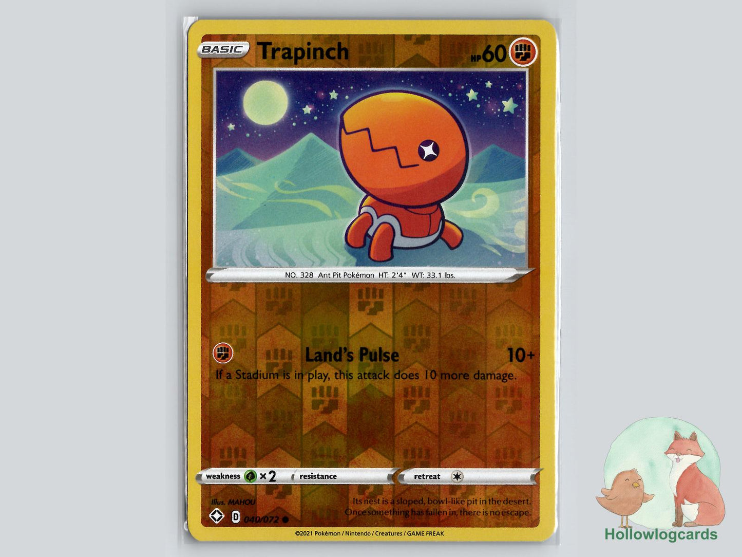 Trapinch (040/072) - Shining Fates Pokémon Card