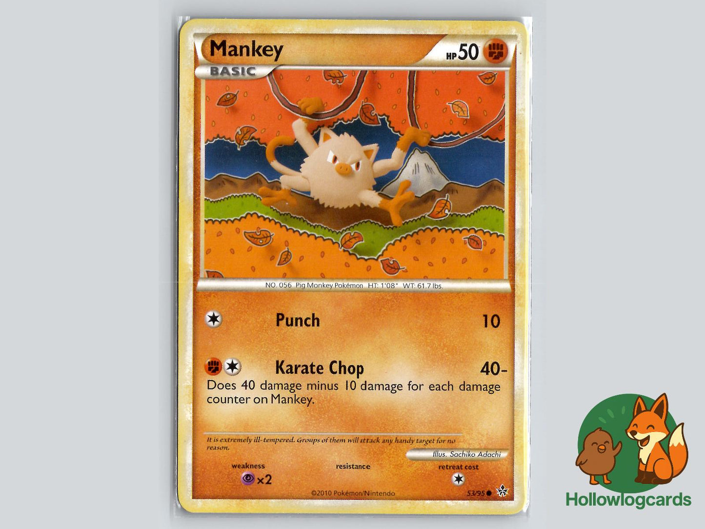 Mankey (53/95) - Unleashed Pokémon Card