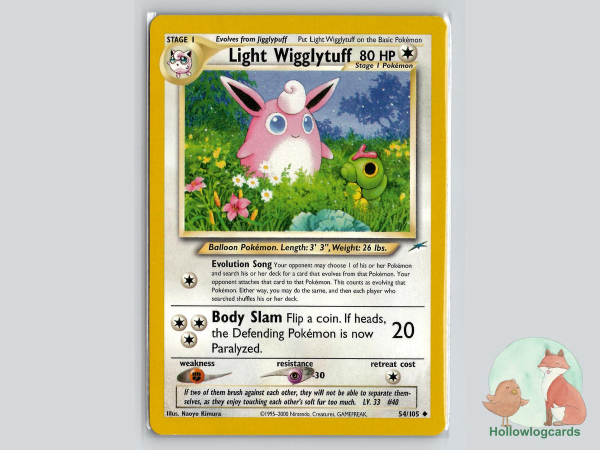 Light Wigglytuff (54/105) - Neo Destiny Pokémon Card