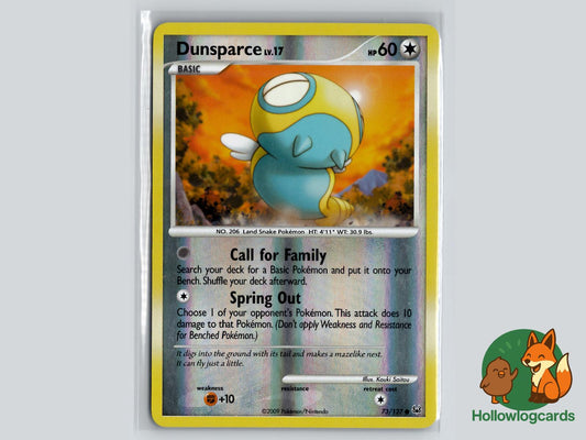 Dunsparce (73/127) - Platinum Pokémon Card