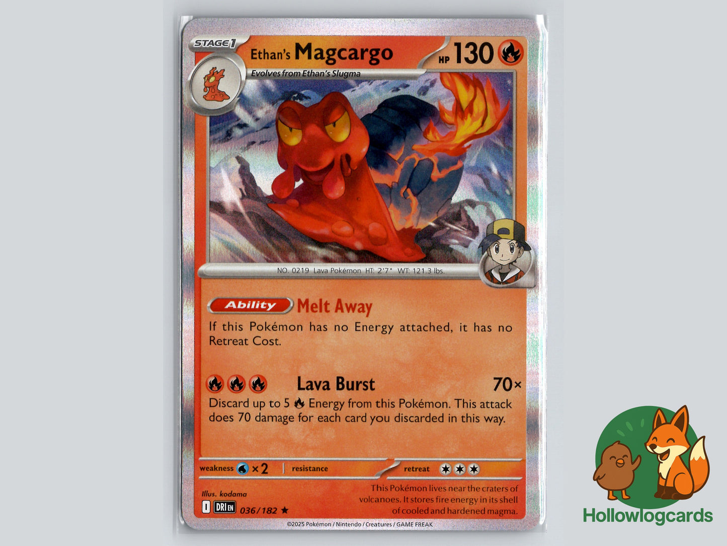 Image of Ethans Magcargo Destined Rivals (DRI) #036