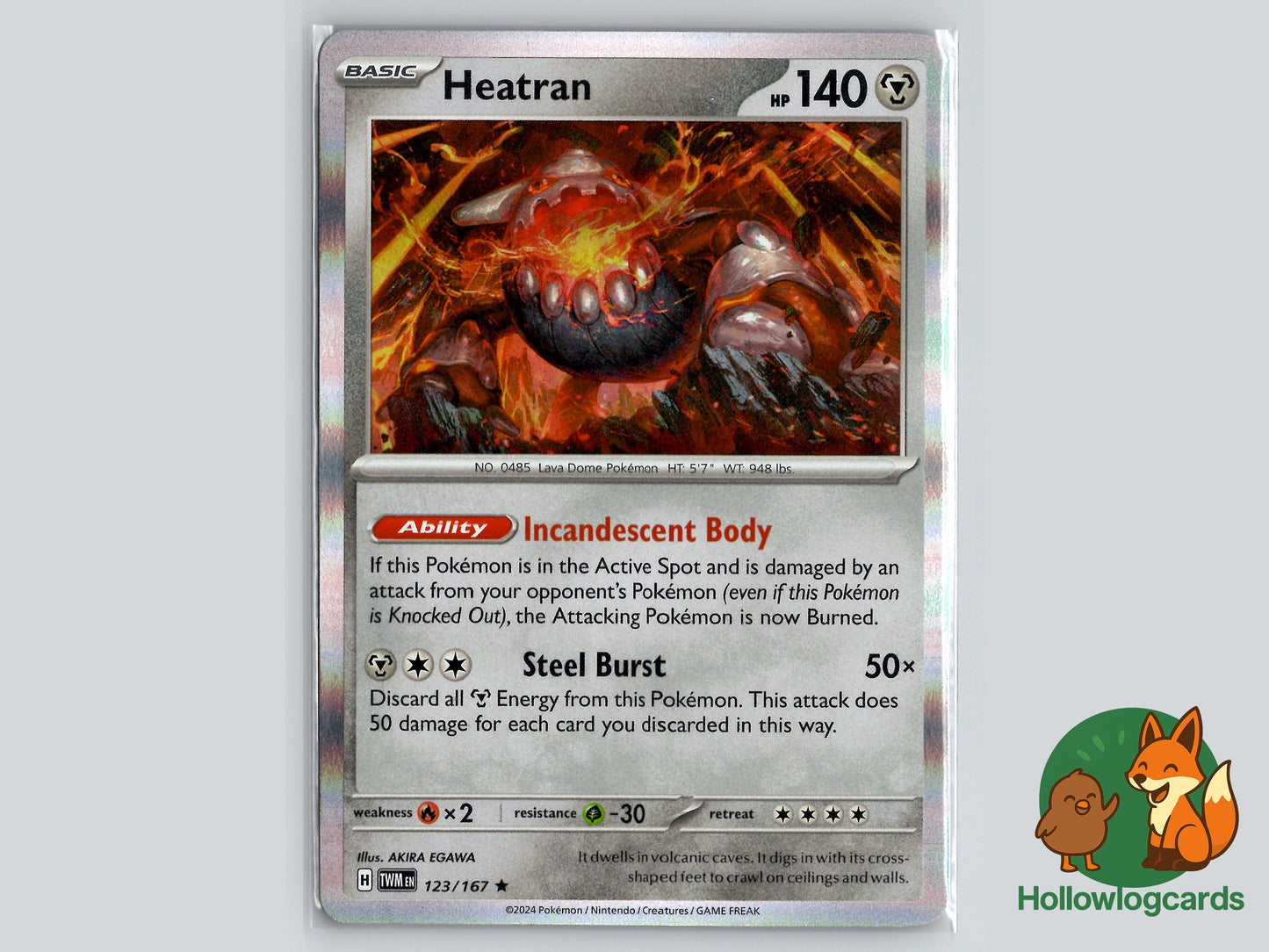 Image of Heatran Twilight Masquerade (TWM) #123