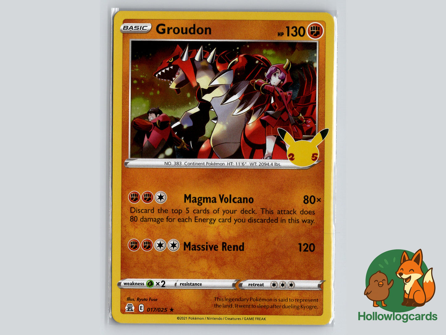Image of Groudon Celebrations (CEL) #017