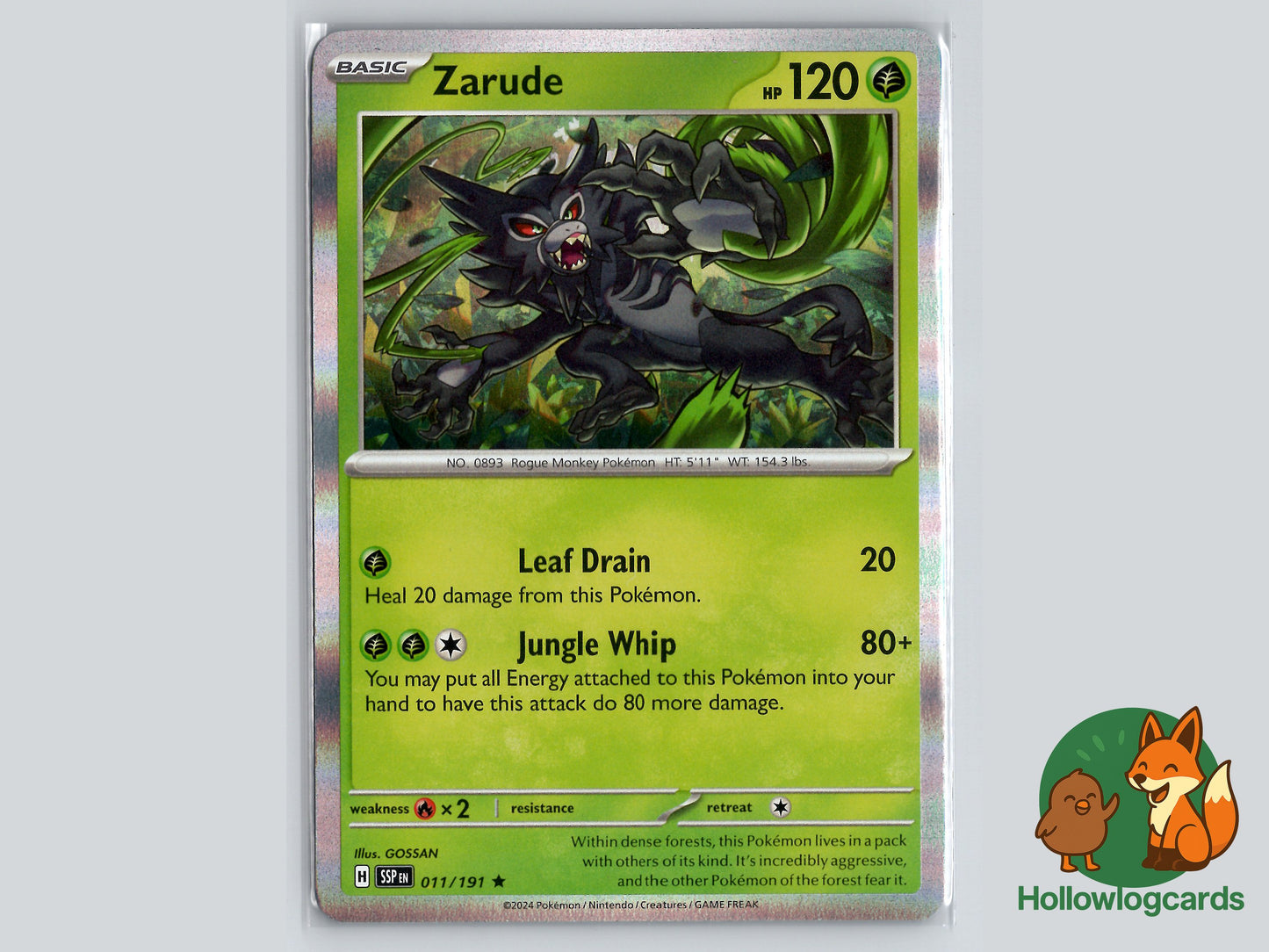 Image of Zarude Surging Sparks (SSP) #011
