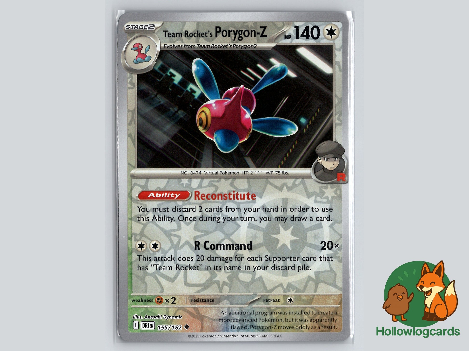 Image of Team Rockets Porygon-Z Destined Rivals (DRI) #155