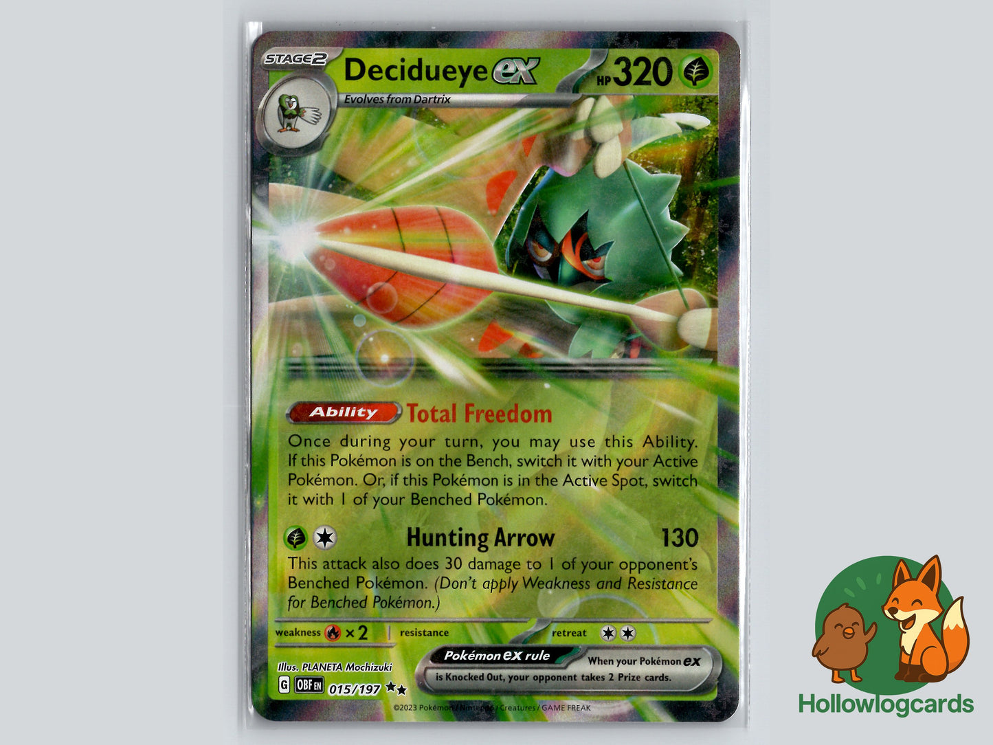 Image of Decidueye ex Obsidian Flames (OBF) #015
