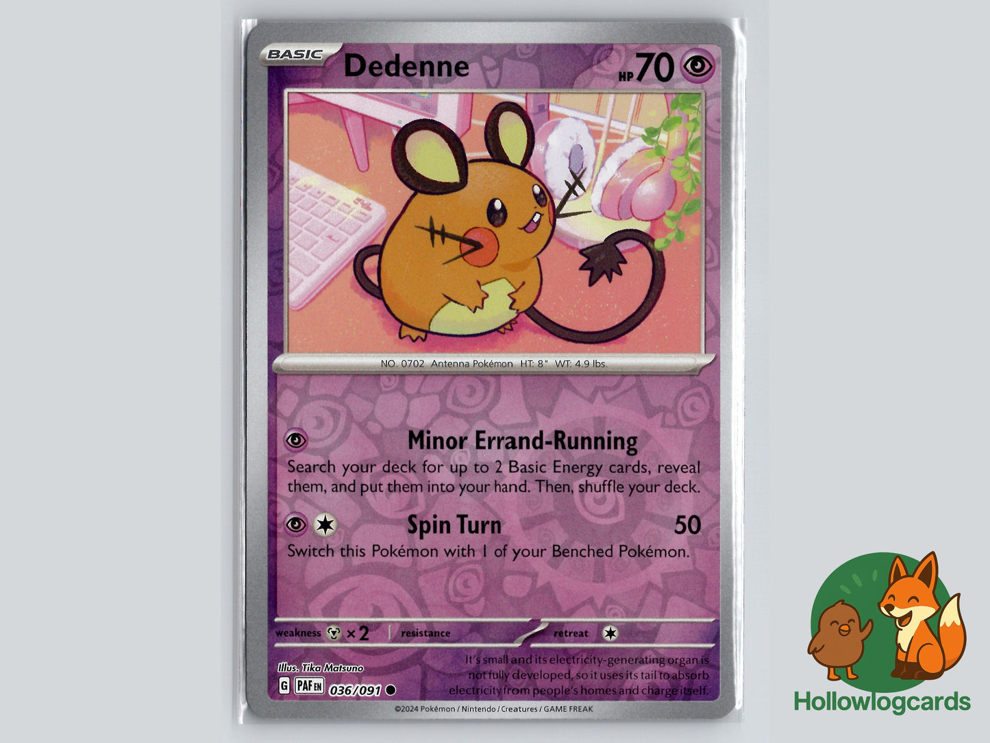 Image of Dedenne Paldean Fates (PAF) #036