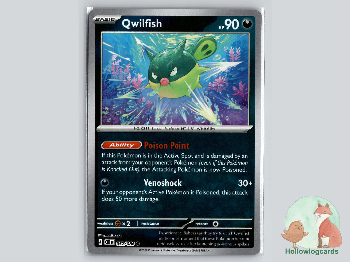 Qwilfish (052/086) Pokémon Card