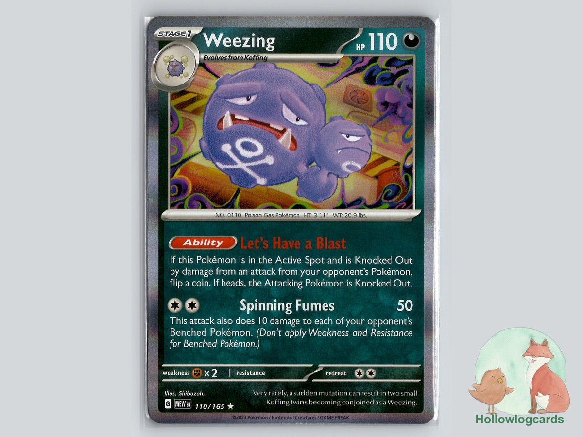 Weezing (110/165) - 151 Pokémon Card