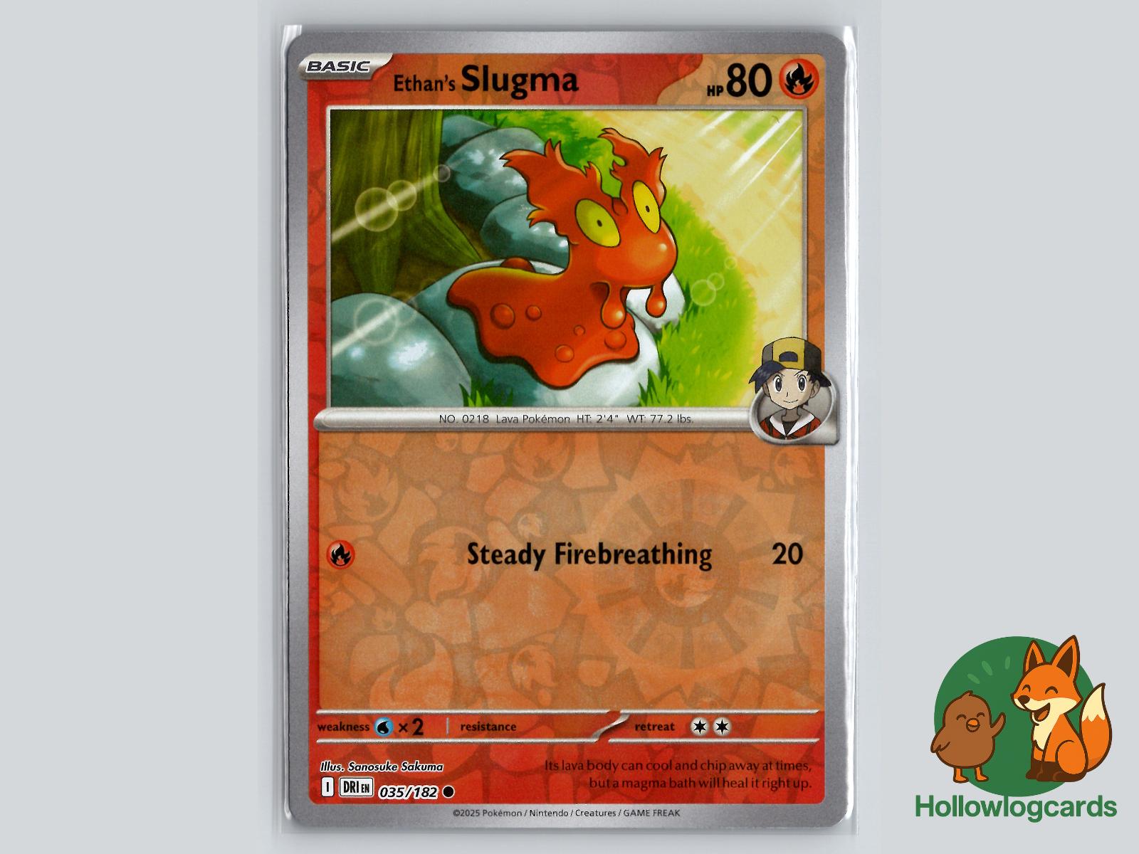Ethan's Slugma (035/182) - Destined Rivals Pokémon Card