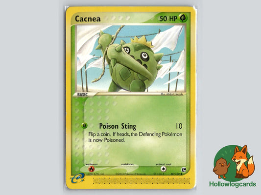 Cacnea (58/100) - Sandstorm Pokémon Card