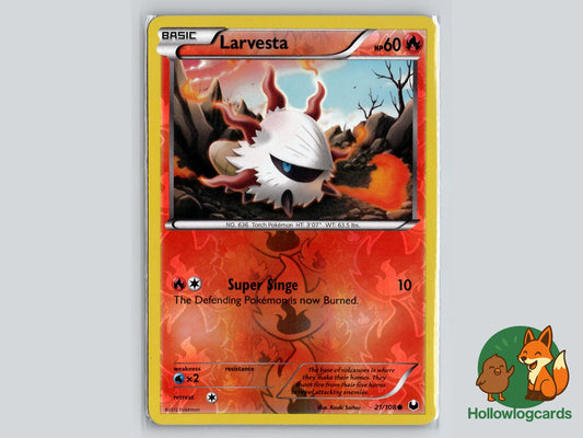 Larvesta (21/108) - Dark Explorers Pokémon Card