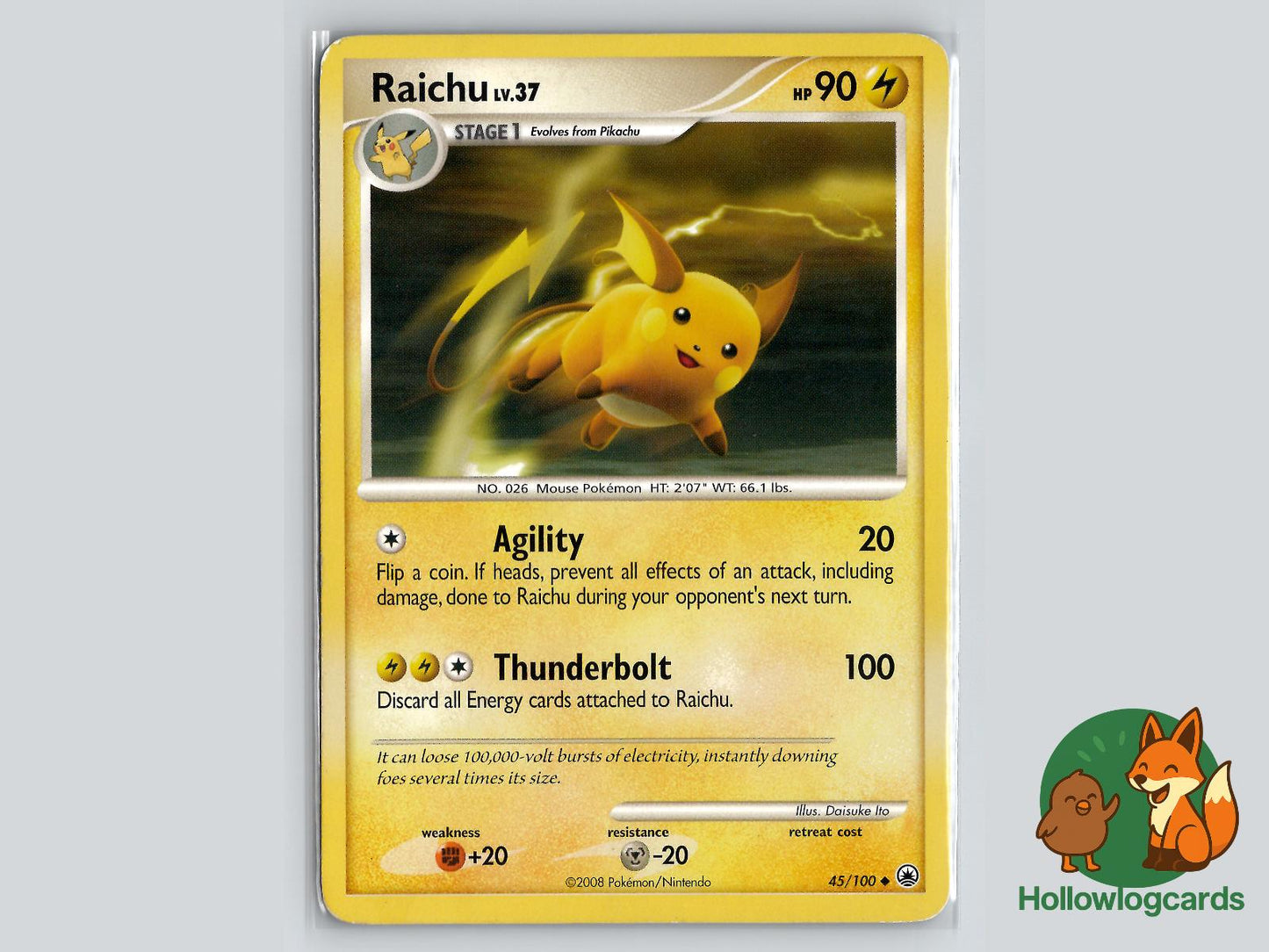 Raichu (45/100) - Majestic Dawn Pokémon Card