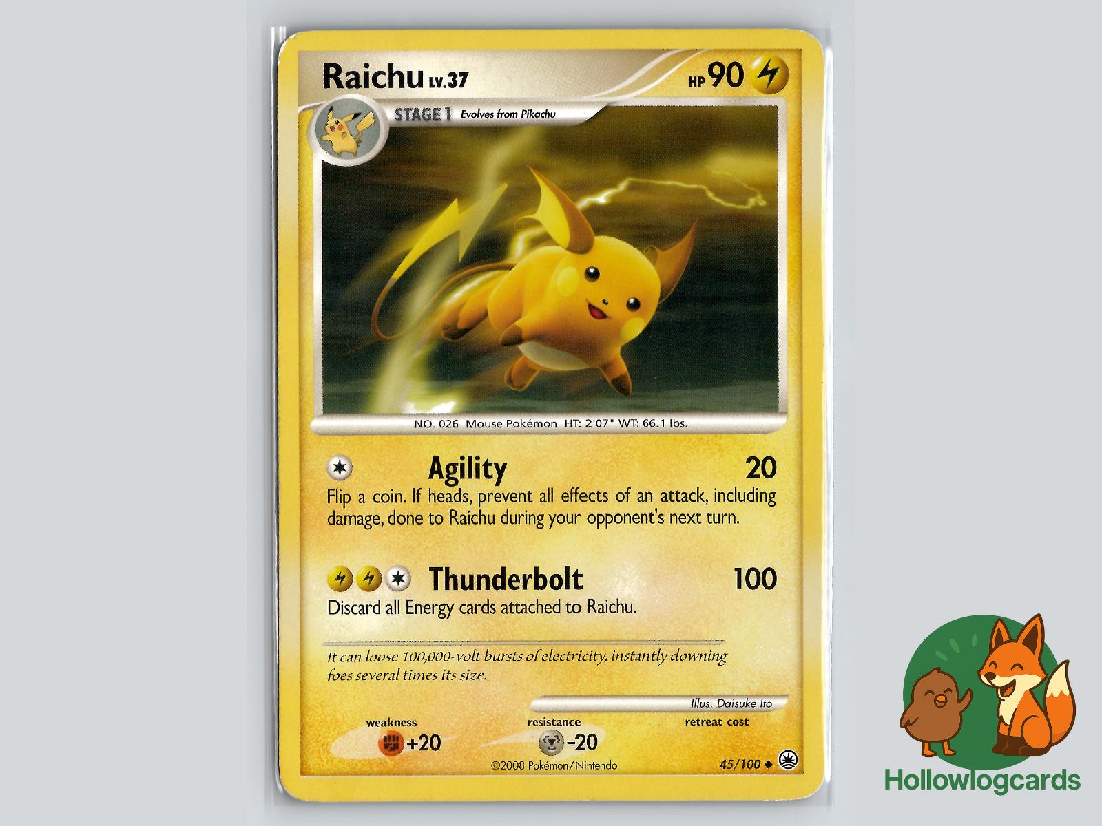 Raichu (45/100) - Majestic Dawn Pokémon Card