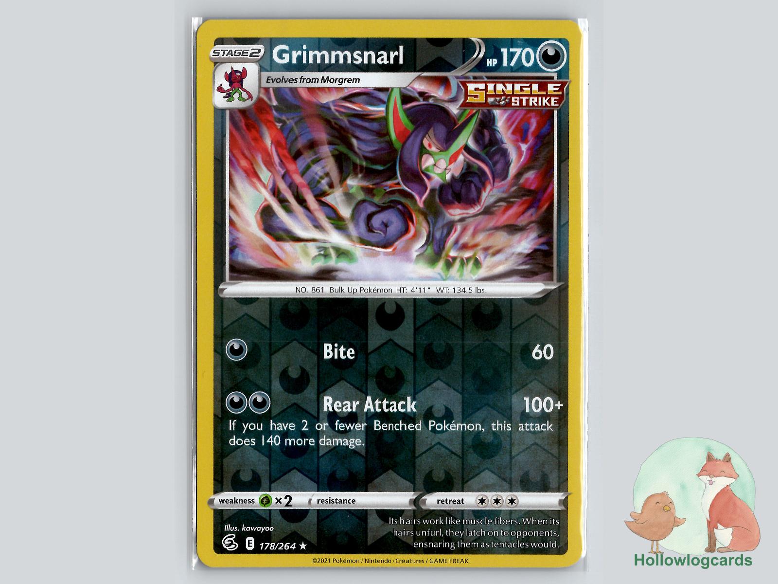 Grimmsnarl (178/264) - Fusion Strike Pokémon Card