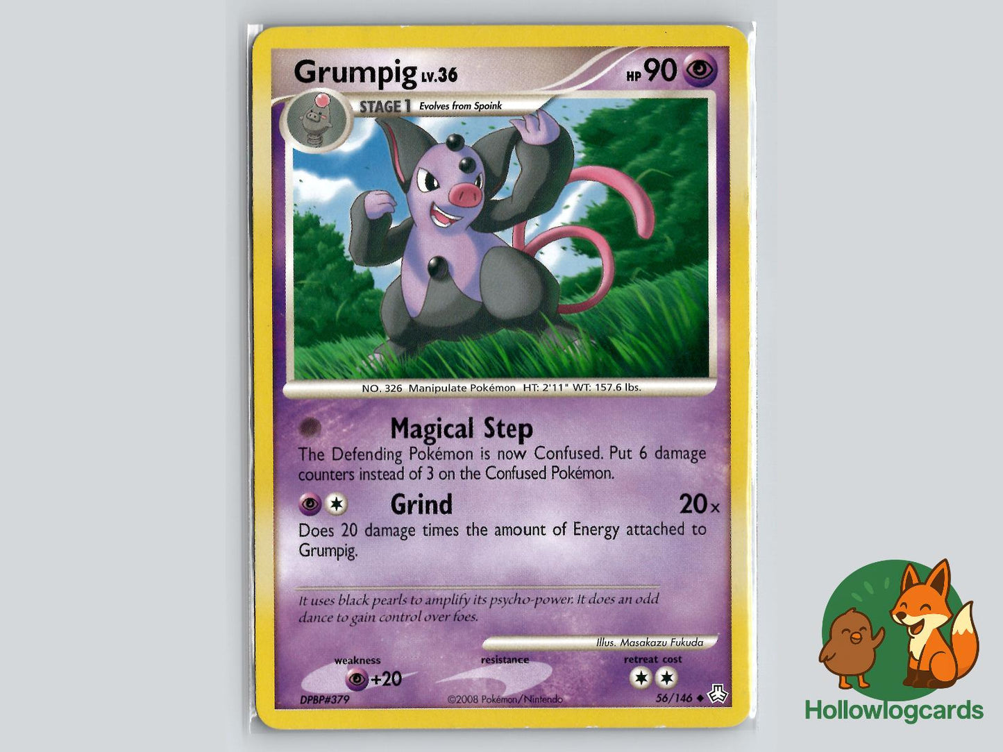 Grumpig (56/146) - Legends Awakened Pokémon Card