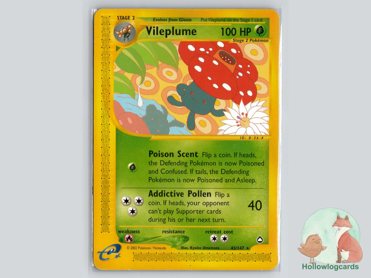 Vileplume (43/147) - Aquapolis Pokémon Card