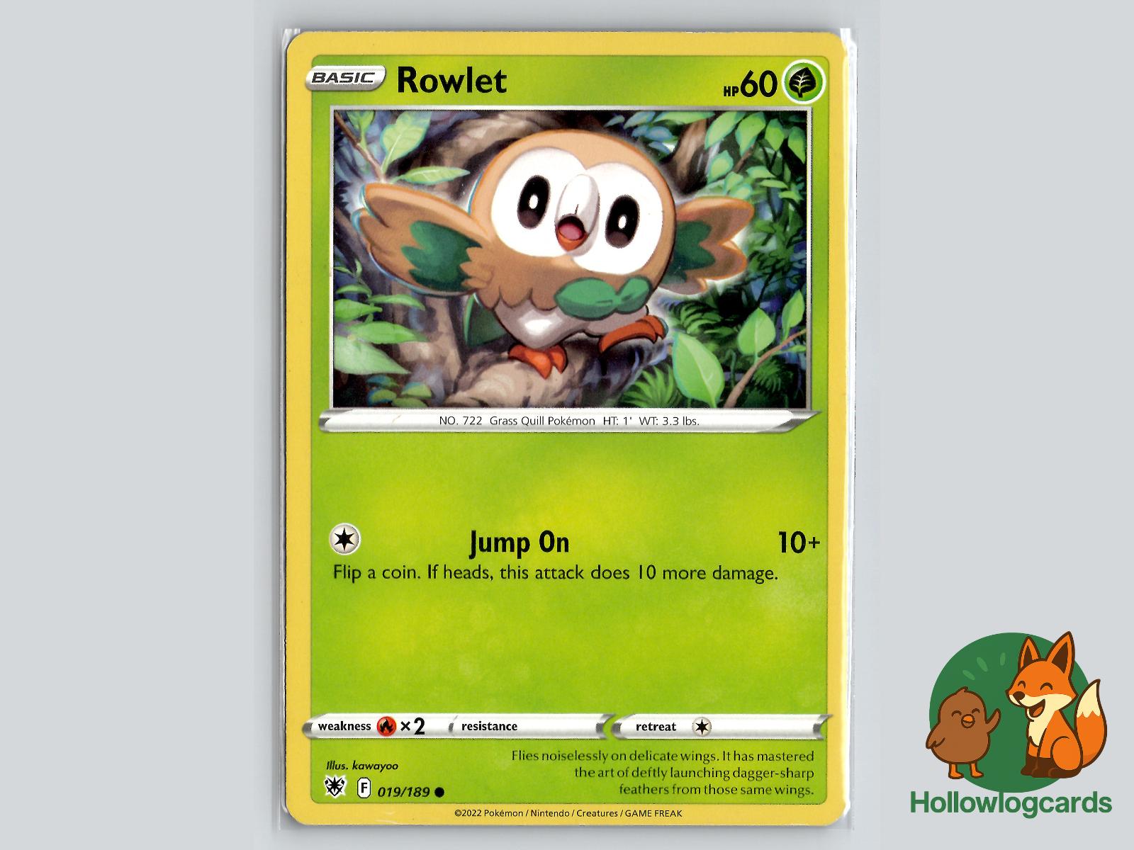Rowlet (019/189) - Astral Radiance Pokémon Card