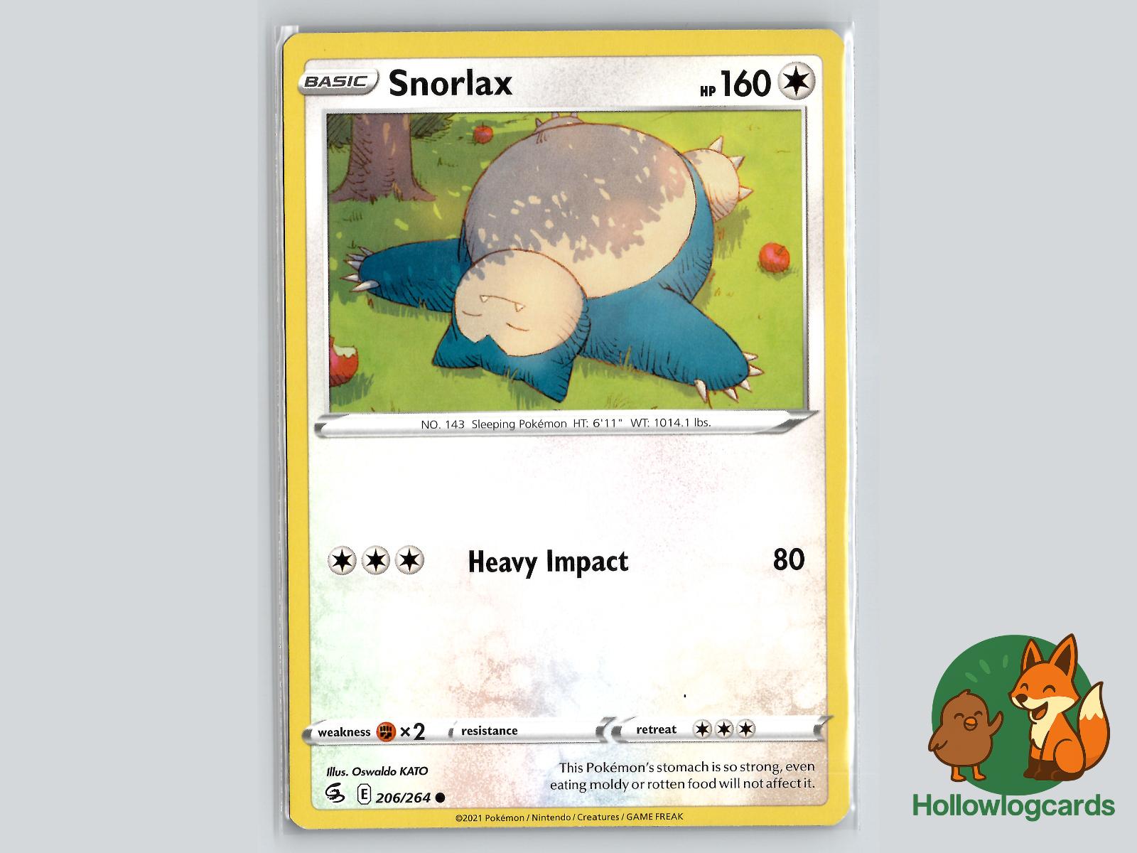 Snorlax (206/264) - Fusion Strike Pokémon Card
