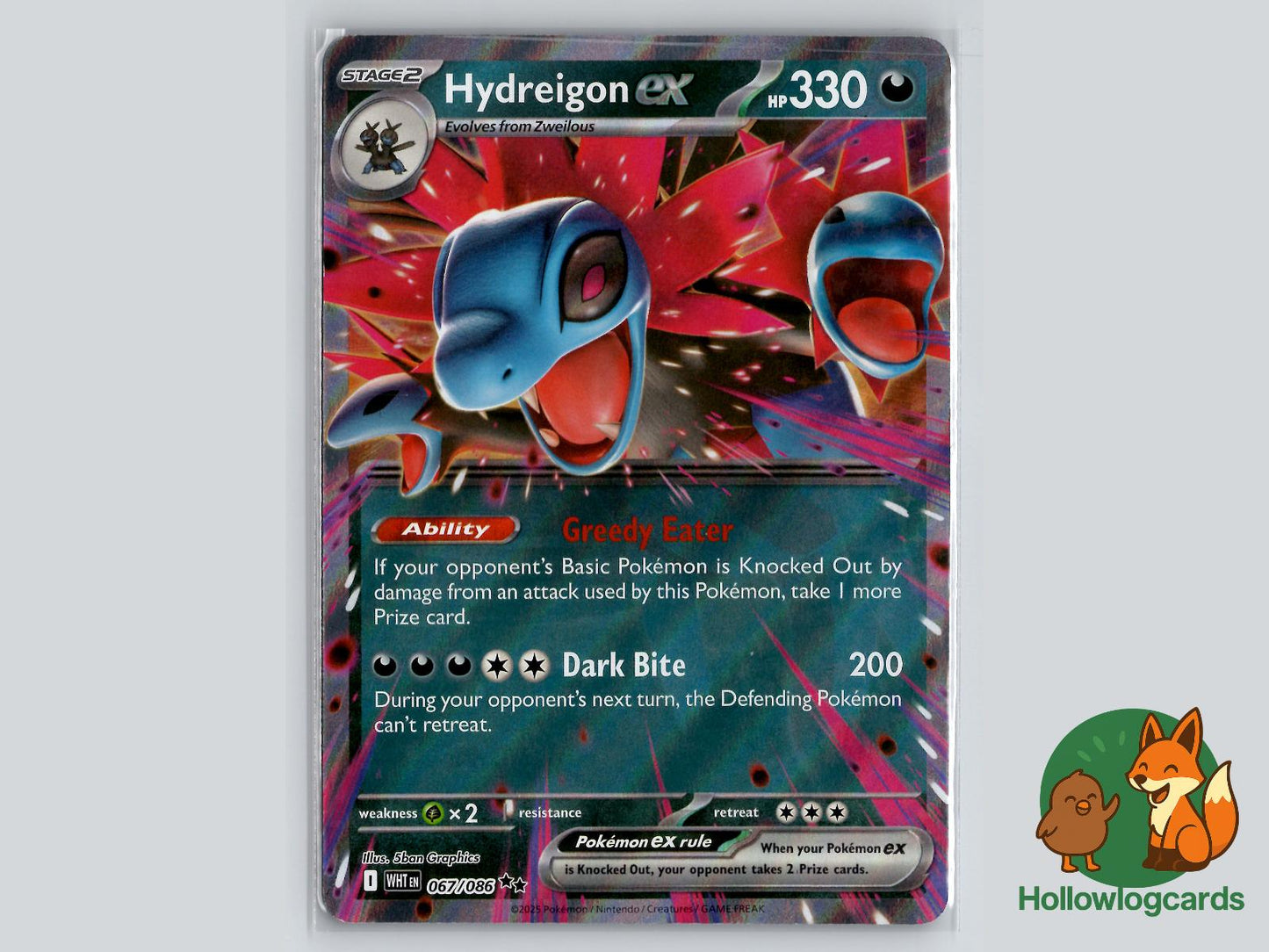 Hydreigon ex (067/086) - White Flare Pokémon Card