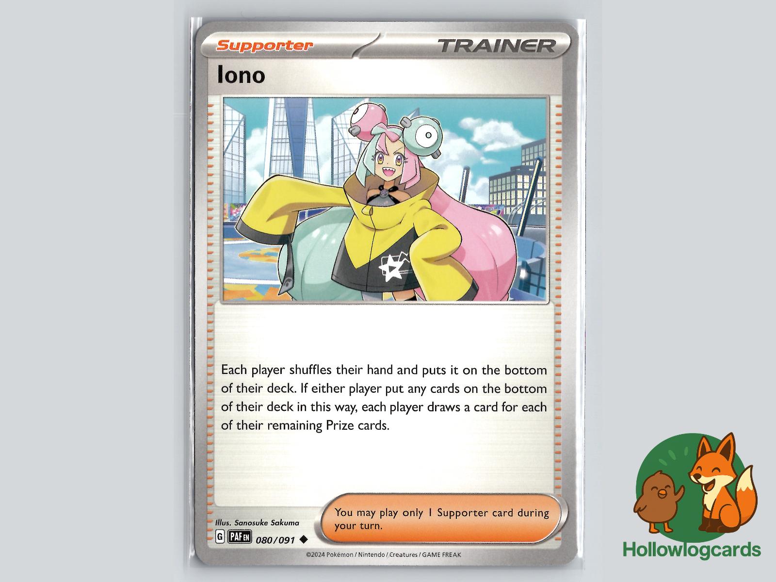 Iono (080/091) - Paldean Fates Pokémon Card