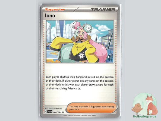 Iono (080/091) - Paldean Fates Pokémon Card