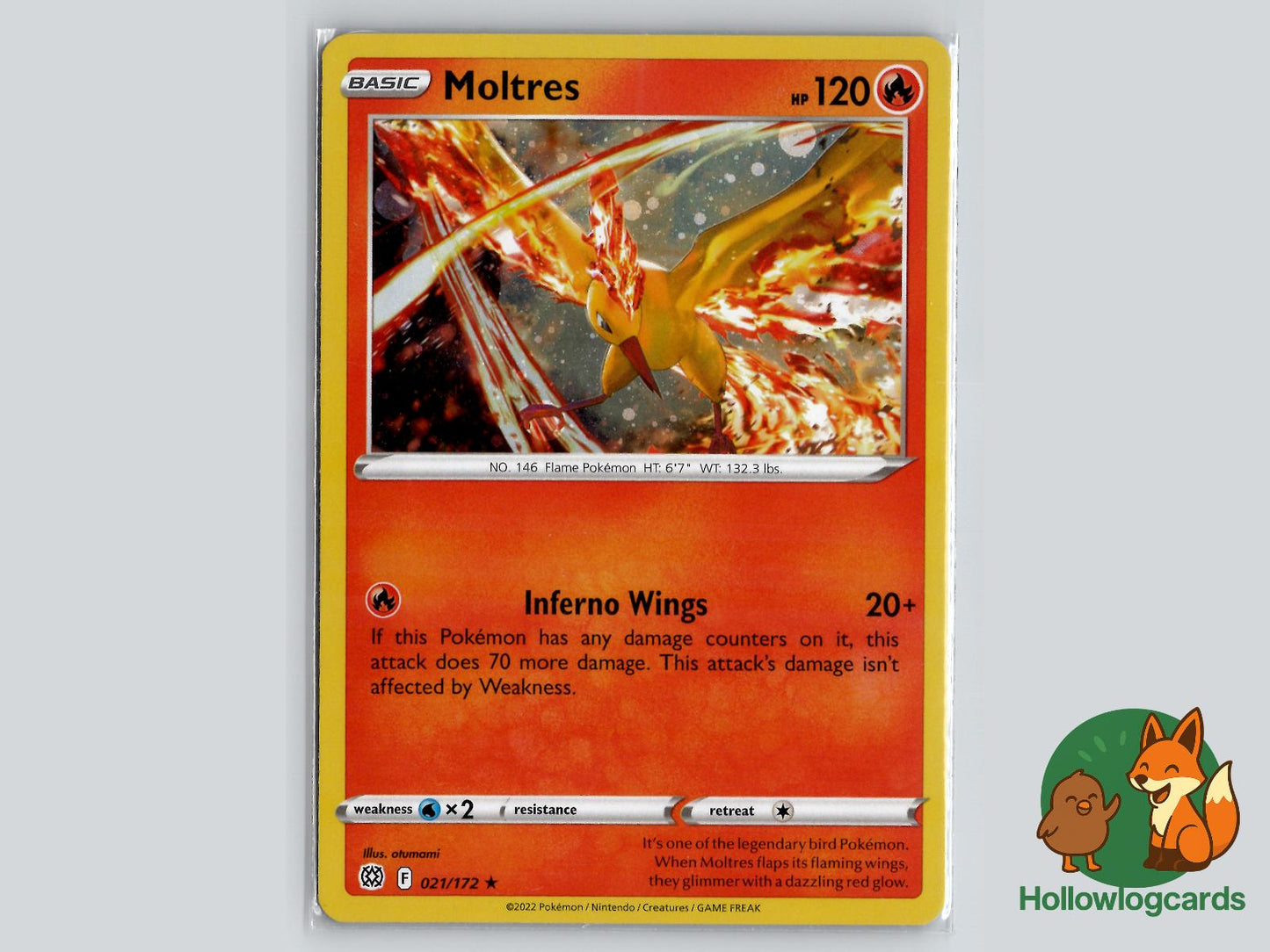 Moltres (021/172) Pokémon Card