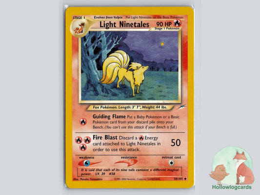 Light Ninetales (50/105) - Neo Destiny Pokémon Card
