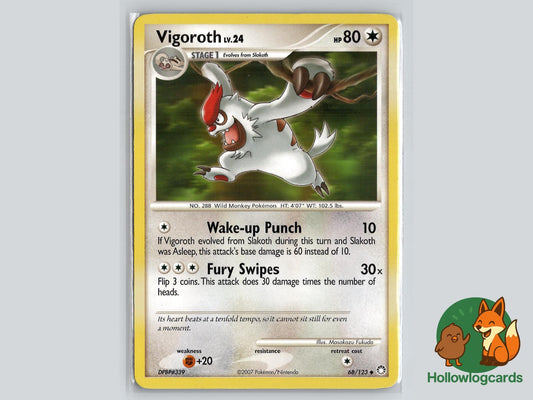 Vigoroth (68/123) - Mysterious Treasures Pokémon Card