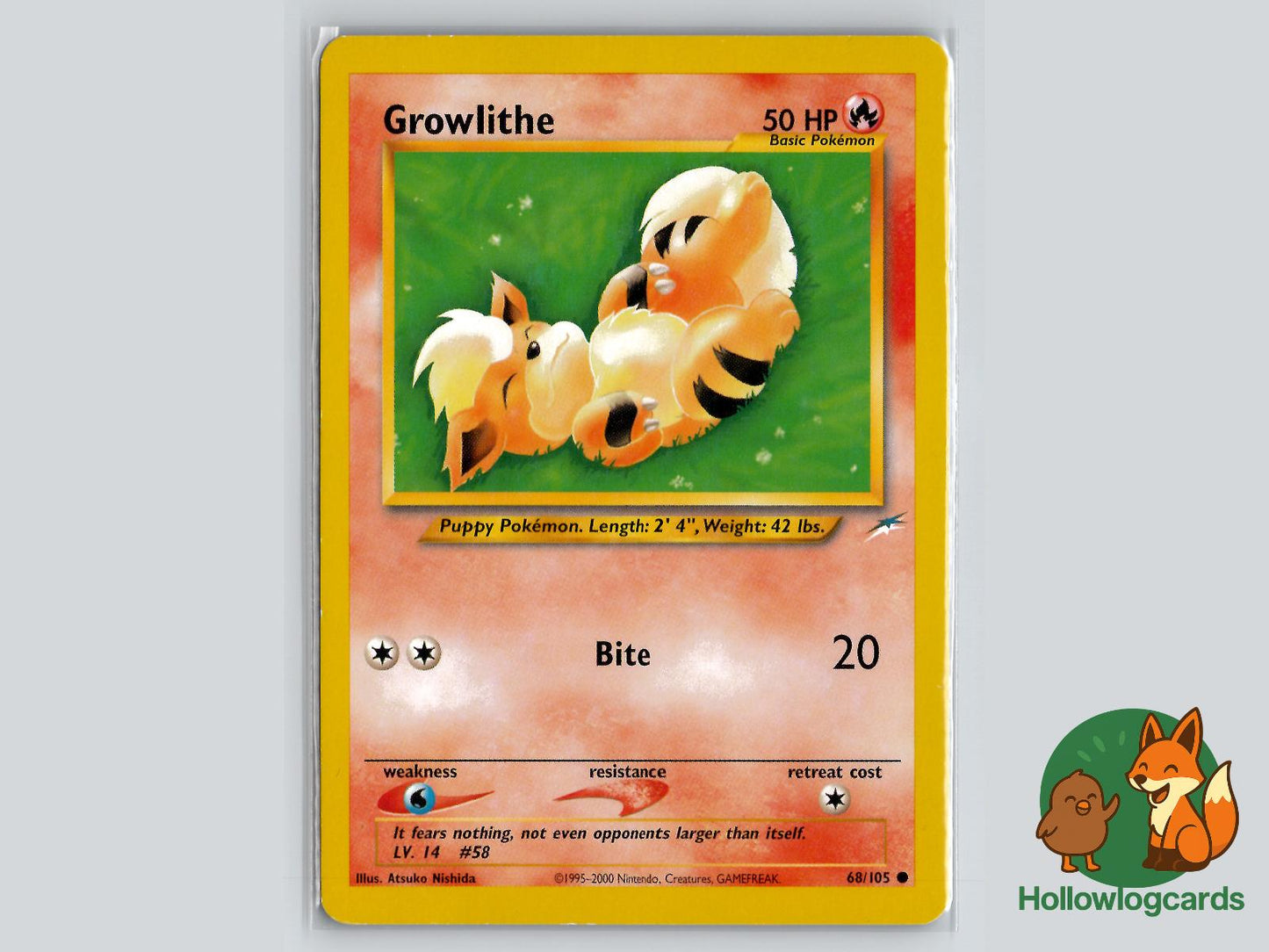 Growlithe (68/105) - Neo Destiny Pokémon Card