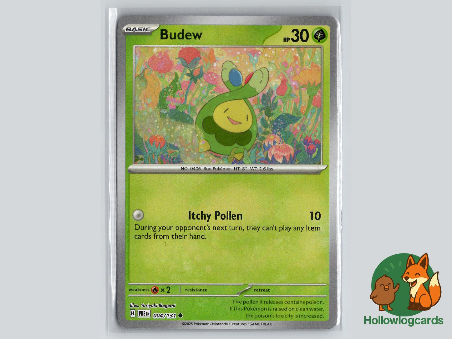 Budew (004/131) - Prismatic Evolutions Pokémon Card