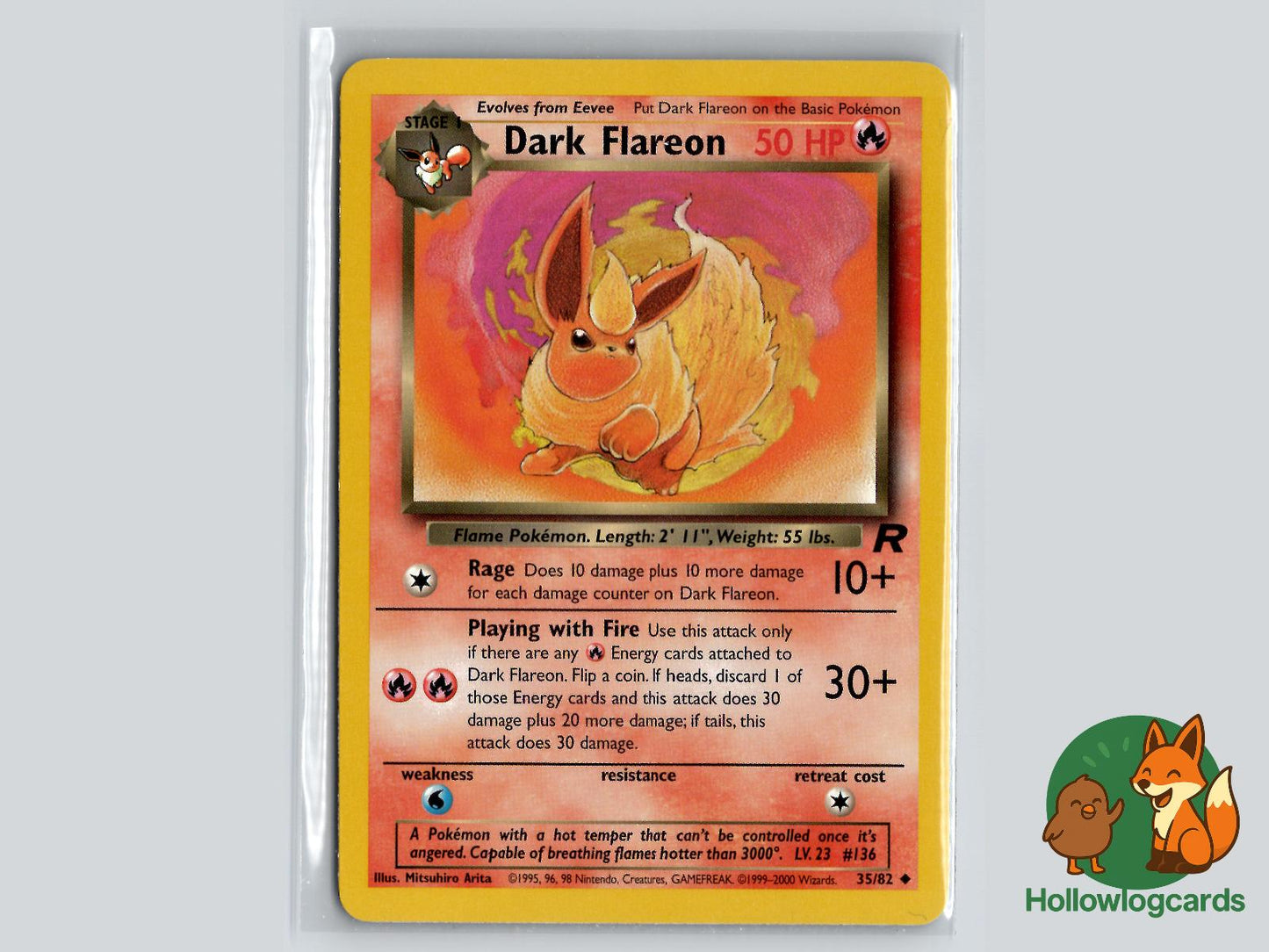 Dark Flareon (35/82) - Team Rocket Pokémon Card