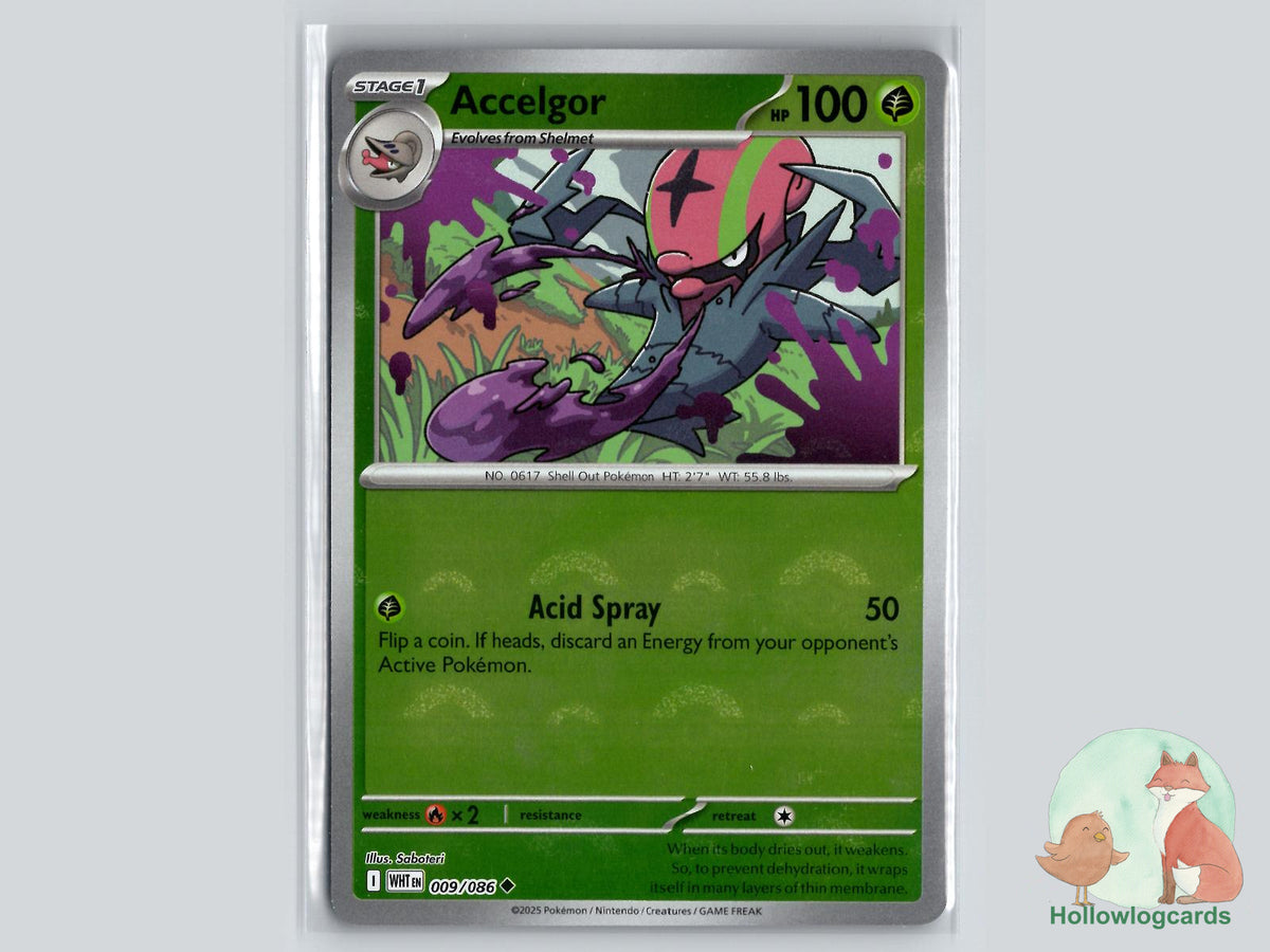 Accelgor (009/086) - White Flare Pokémon Card