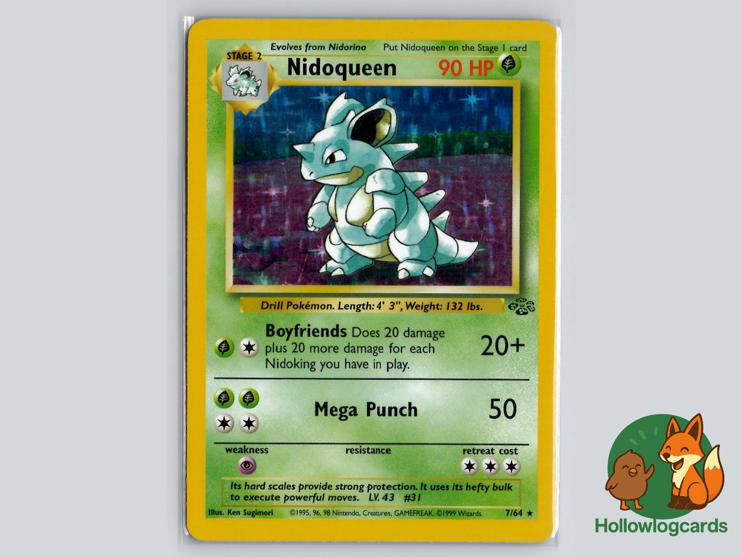 Nidoqueen (7/64) - Jungle Pokémon Card