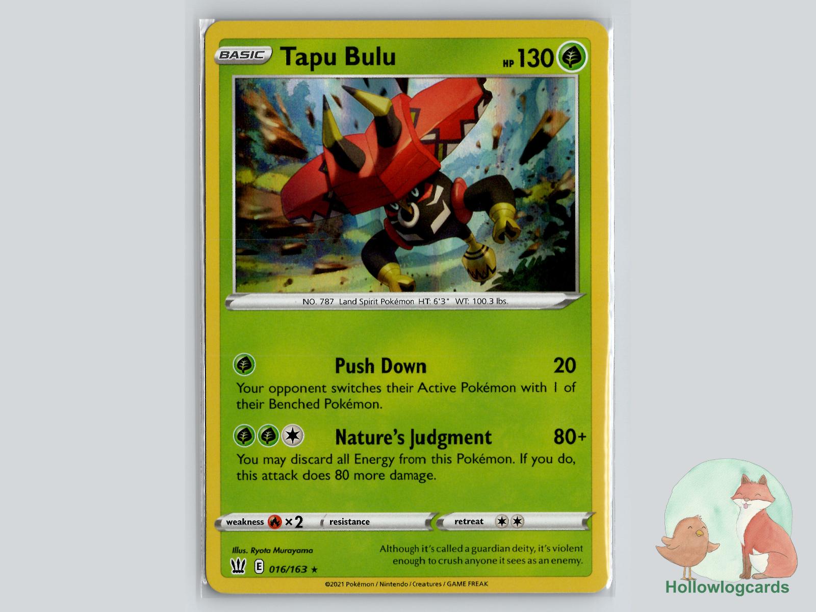 Tapu Bulu (016/163) - Battle Styles Pokémon Card