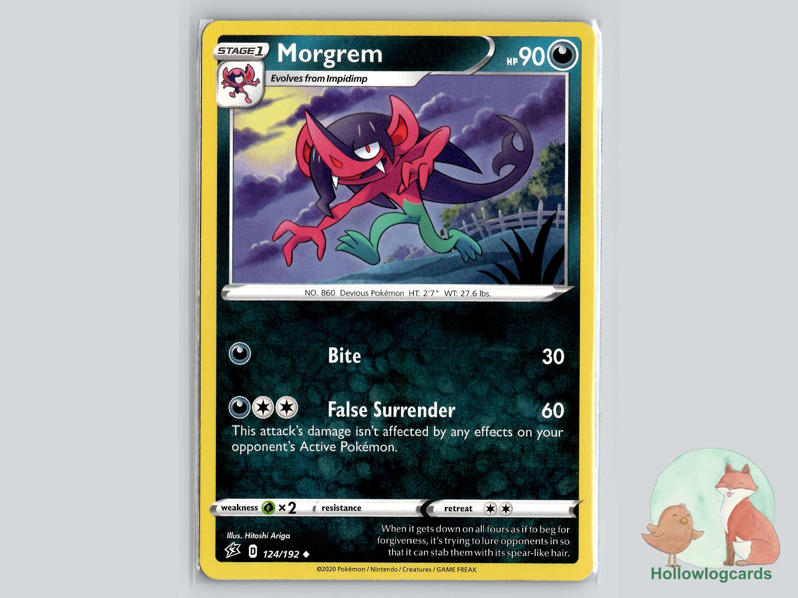 Morgrem (124/192) - Rebel Clash Pokémon Card