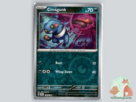 Croagunk (130/198) - Scarlet & Violet Pokémon Card